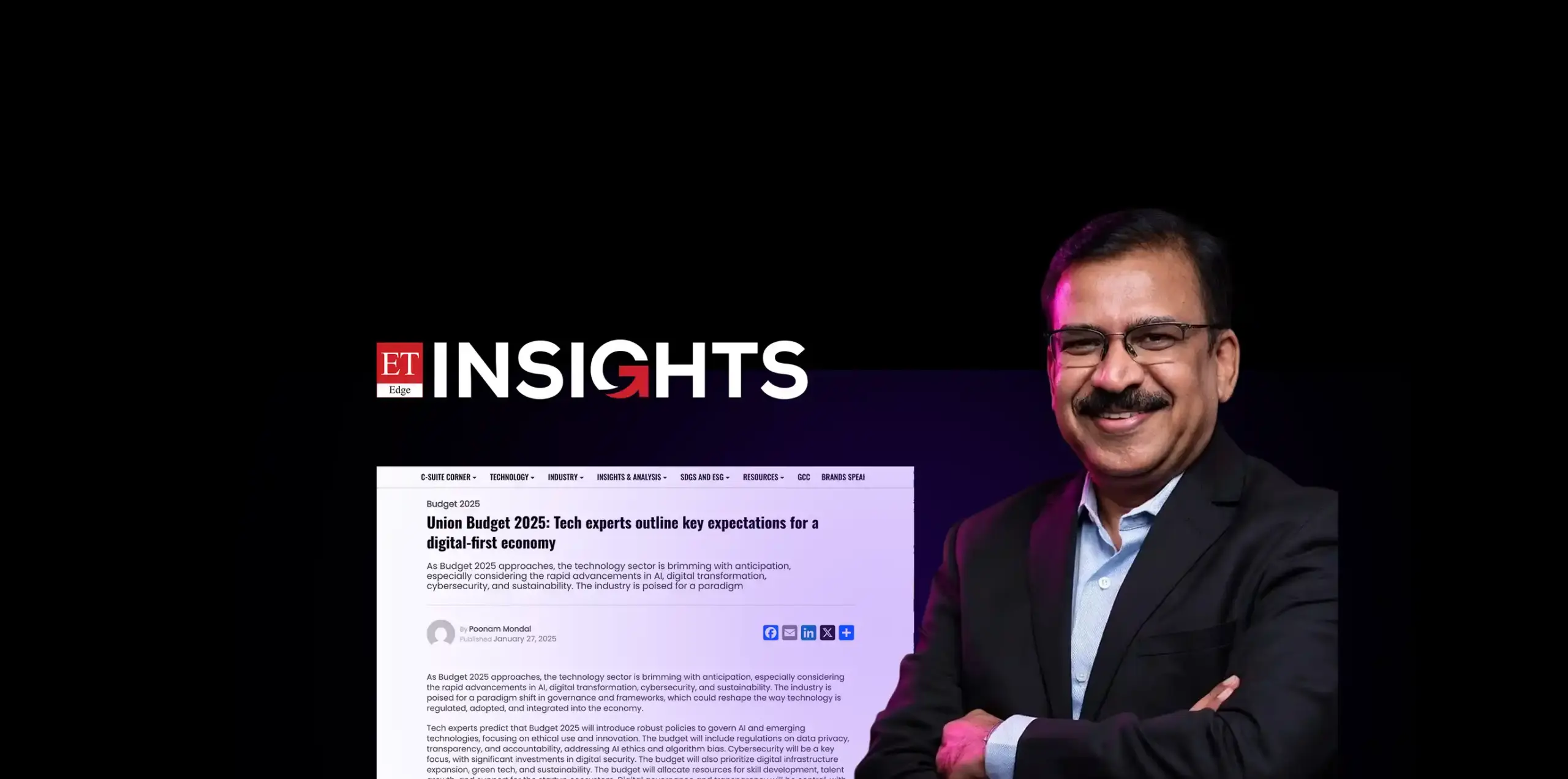 Suresh Panicker, Co-founder and COO, Quoted in ET Edge Insights
