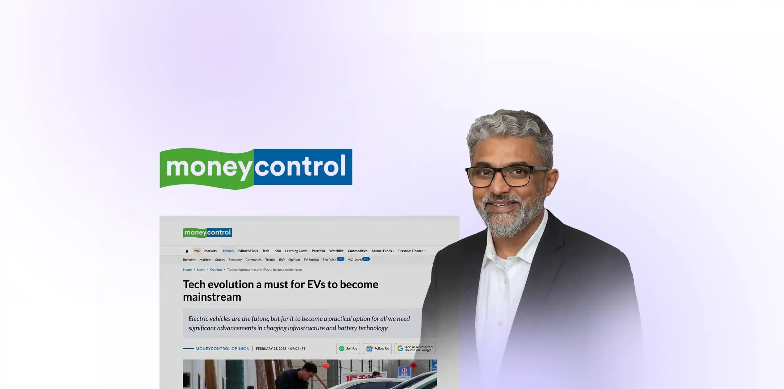 Manoj Balraj, President and Co-founder, Featured in moneycontrol